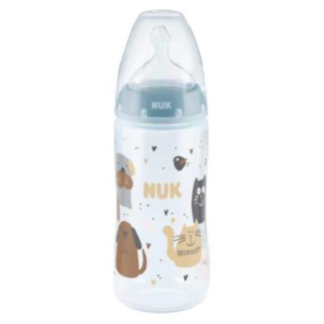 Nuk First Choice+ Biberão Silicone Cats and Dogs 6-18M 300ml